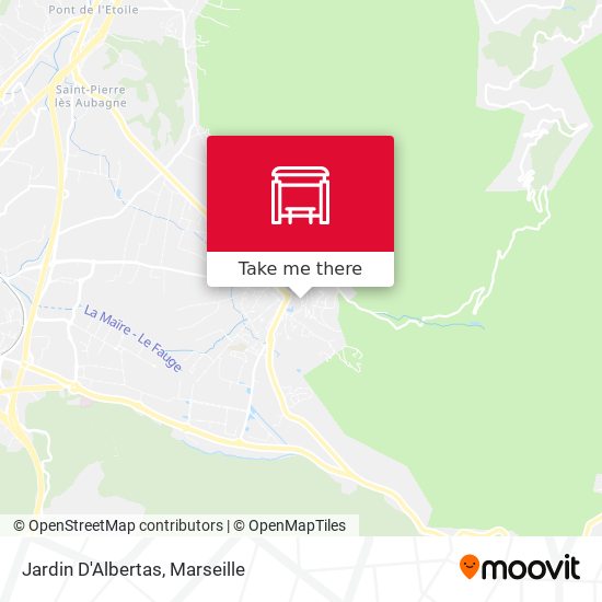 Jardin D'Albertas map