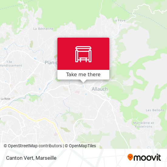 Canton Vert map