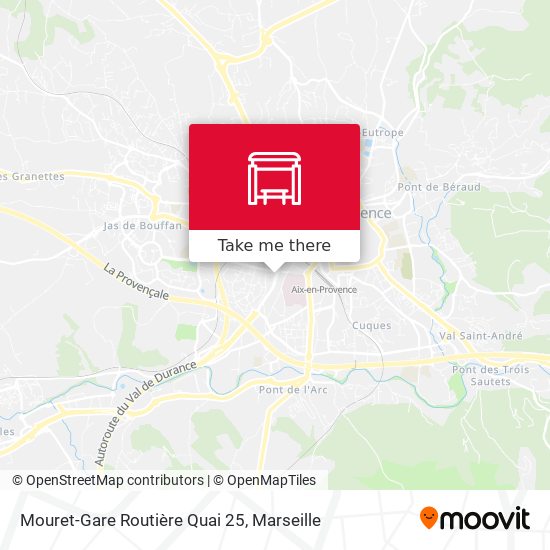 Mouret-Gare Routière Quai 25 map