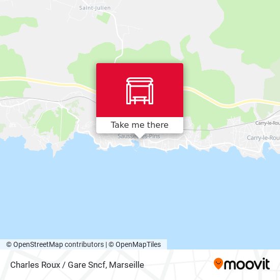 Mapa Charles Roux / Gare Sncf