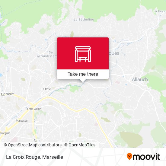 La Croix Rouge map