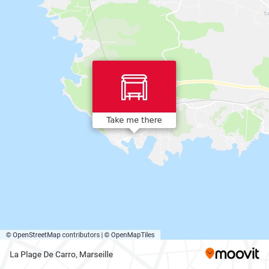 La Plage De Carro map