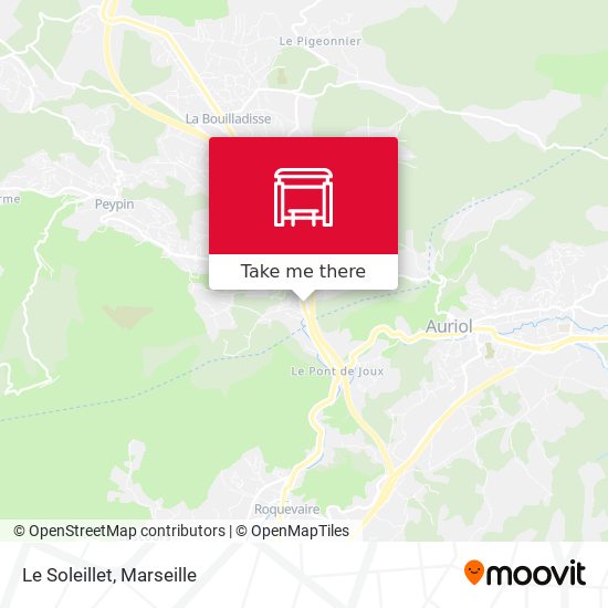 Le Soleillet map