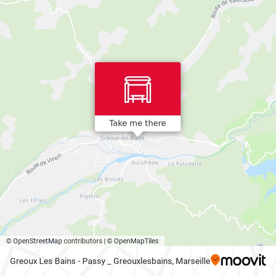 Mapa Greoux Les Bains - Passy _ Greouxlesbains