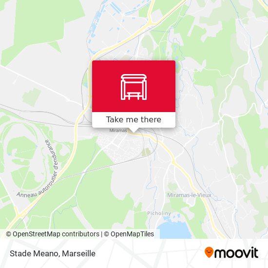 Stade Meano map
