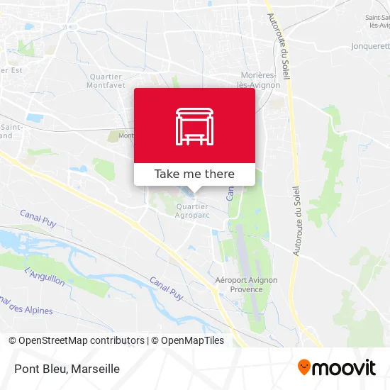 Pont Bleu map