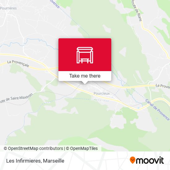 Les Infirmieres map