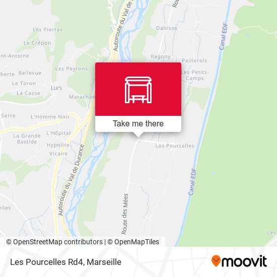 Les Pourcelles Rd4 map