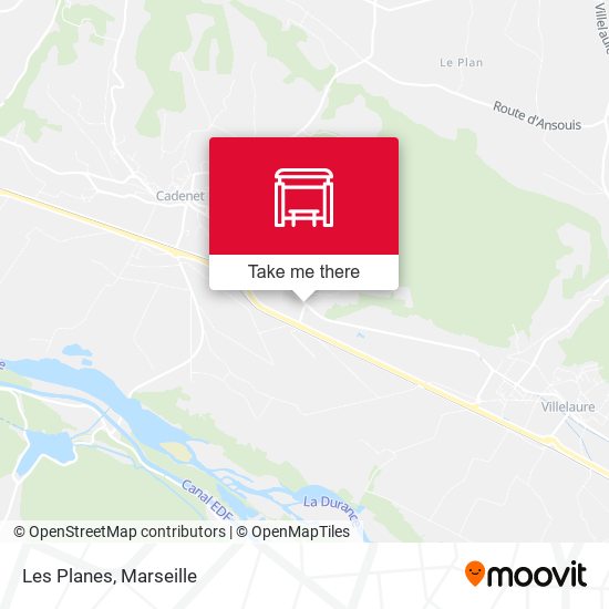 Les Planes map