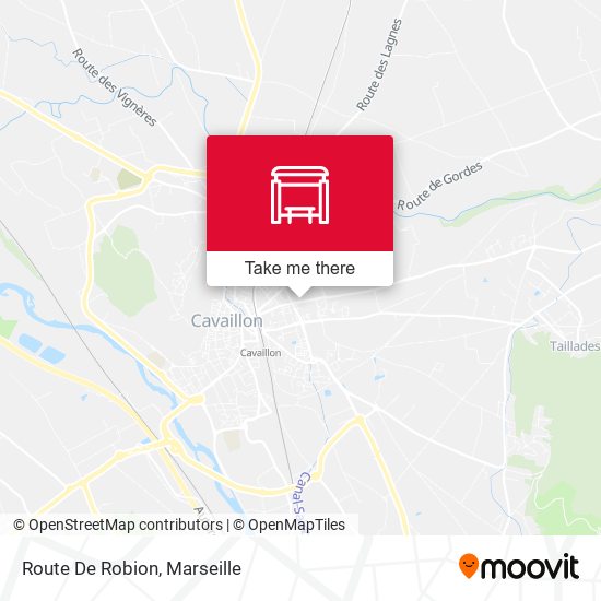 Route De Robion map
