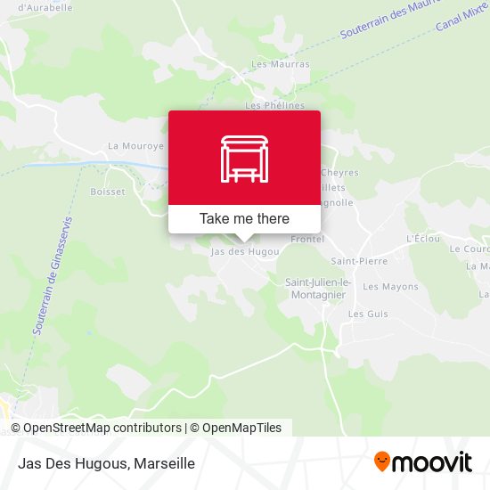 Jas Des Hugous map
