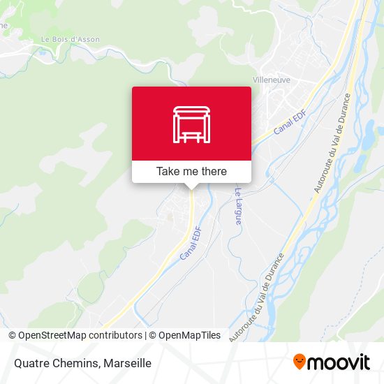 Quatre Chemins map