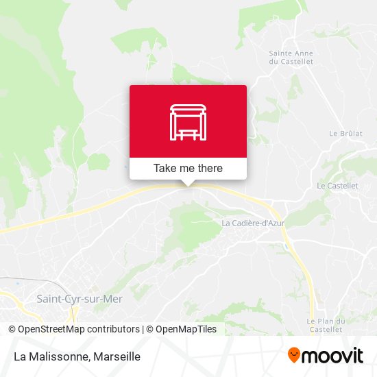 La Malissonne map