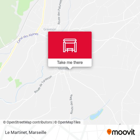 Le Martinet map
