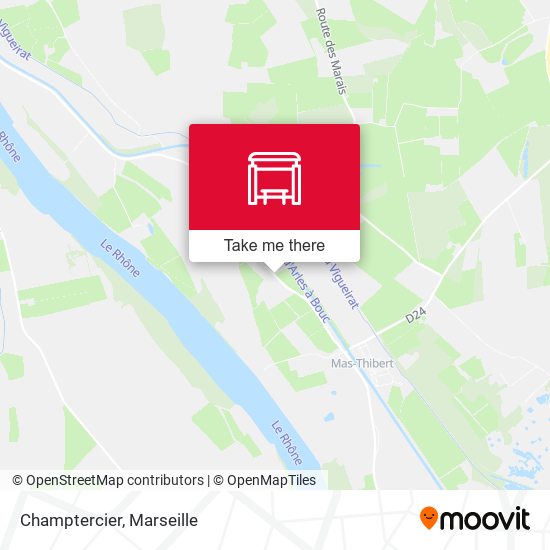 Champtercier map