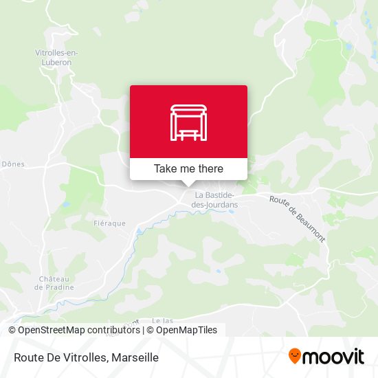Route De Vitrolles map