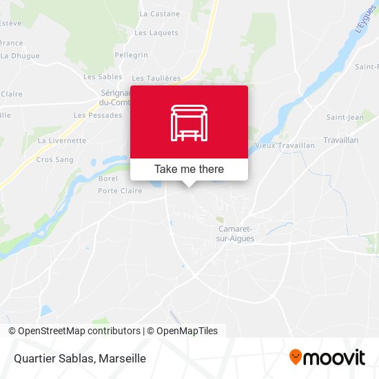 Quartier Sablas map