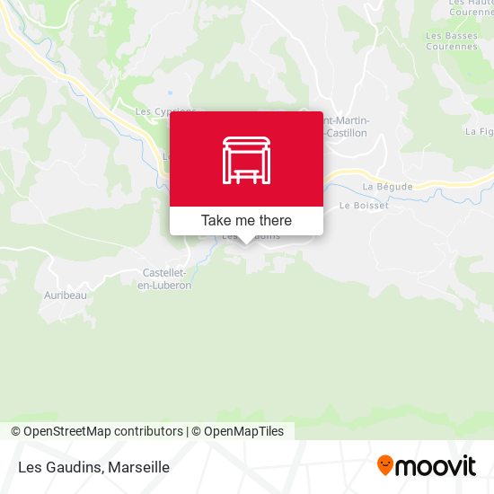 Les Gaudins map