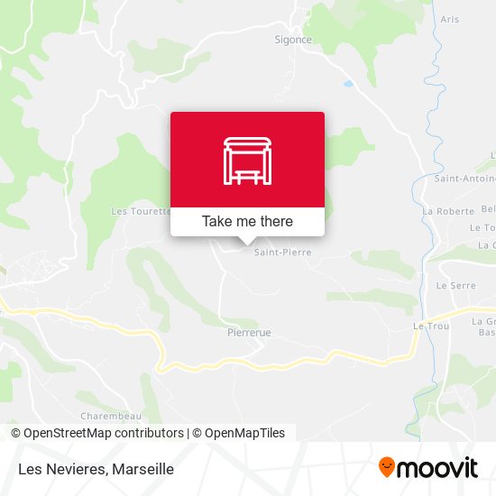 Les Nevieres map
