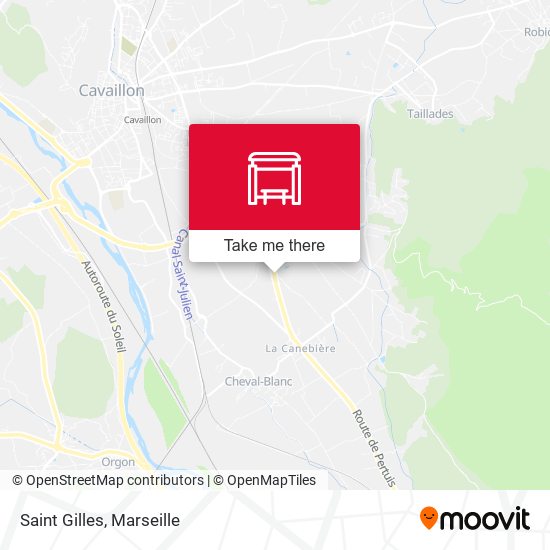 Saint Gilles map