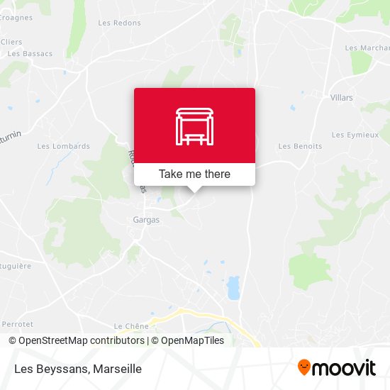 Les Beyssans map