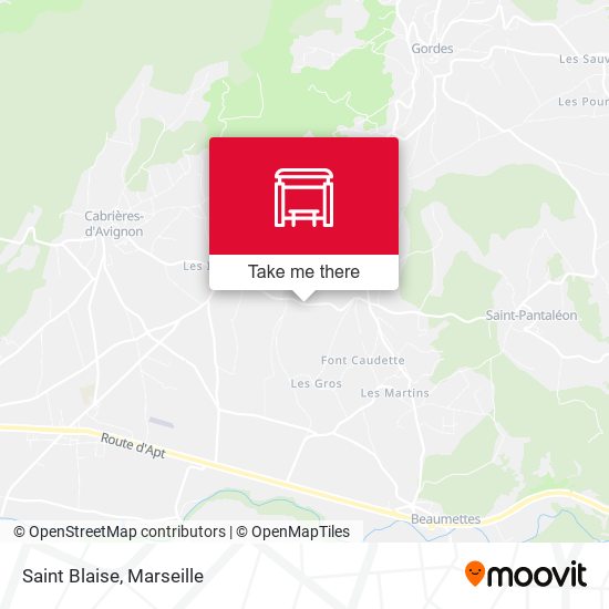 Saint Blaise map