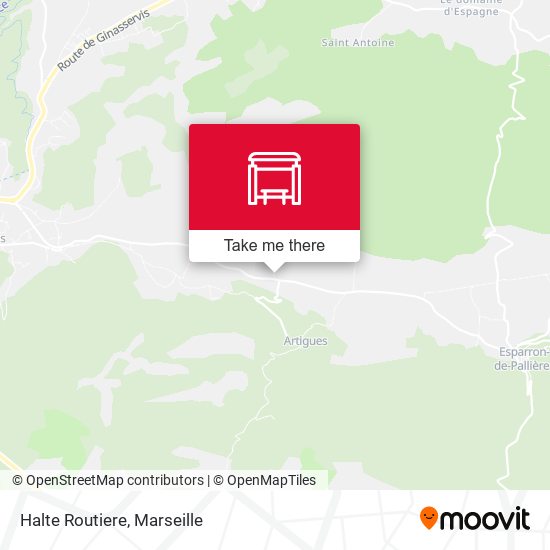 Halte Routiere map
