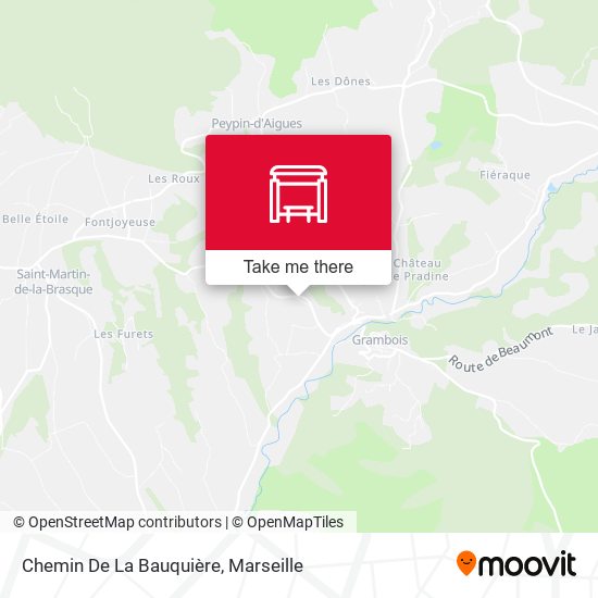 Mapa Chemin De La Bauquière