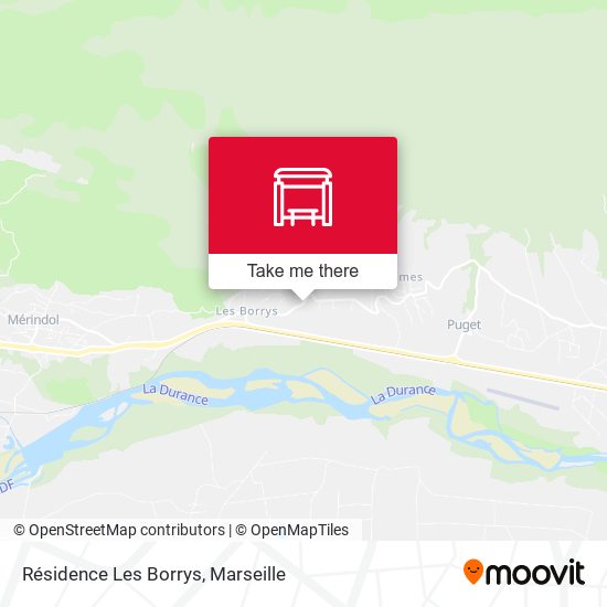 Résidence Les Borrys map