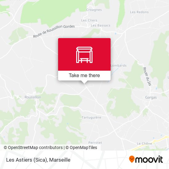 Les Astiers (Sica) map