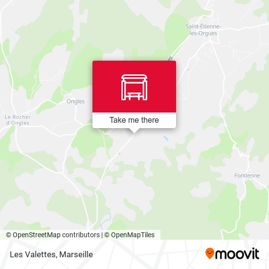 Les Valettes map