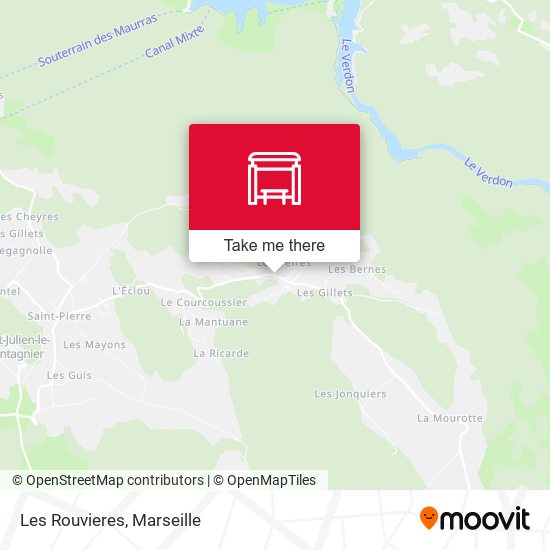 Les Rouvieres map