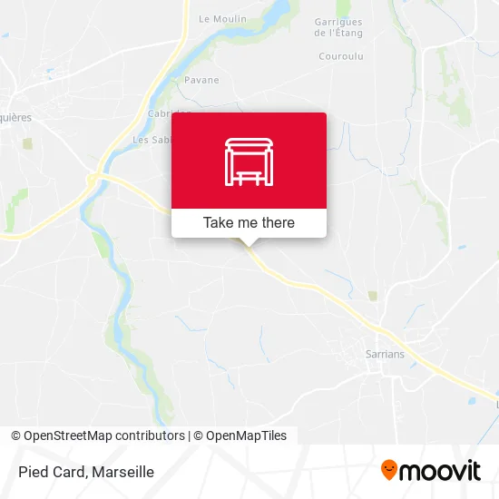 Pied Card map
