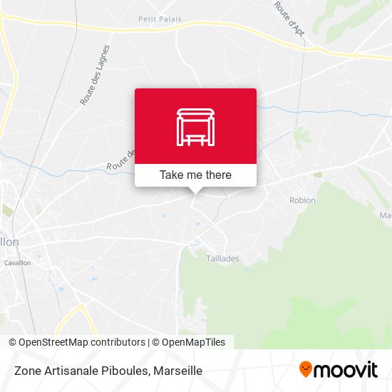 Zone Artisanale Piboules map