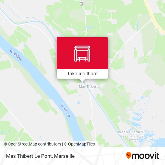Mas Thibert Le Pont map