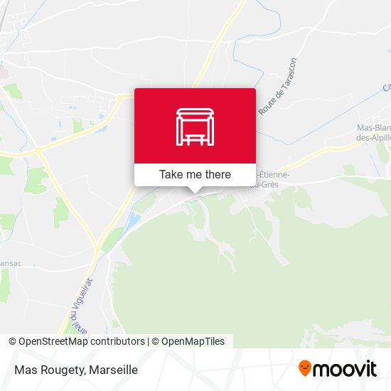 Mas Rougety map
