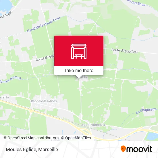 Moulès Eglise map
