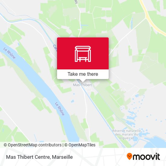 Mas Thibert Centre map