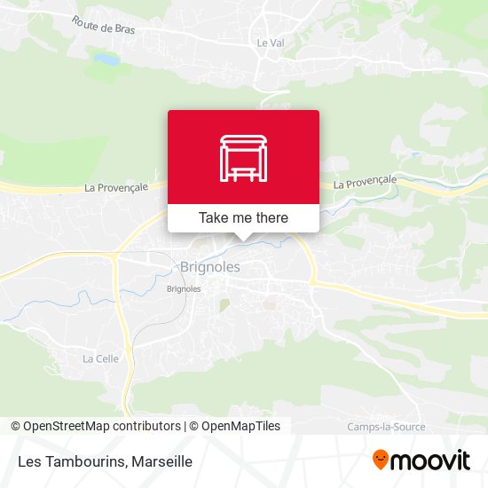 Les Tambourins map