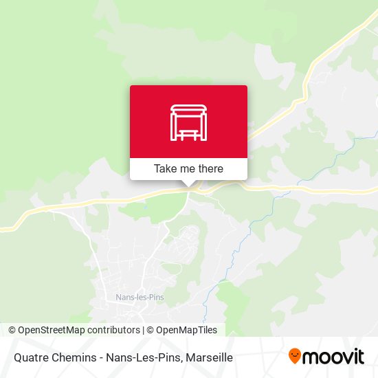 Quatre Chemins - Nans-Les-Pins map