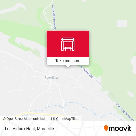 Les Vidaux Haut map