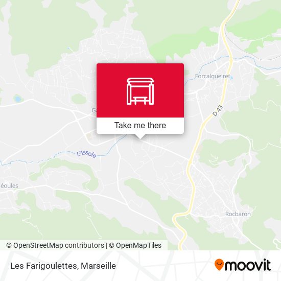 Les Farigoulettes map