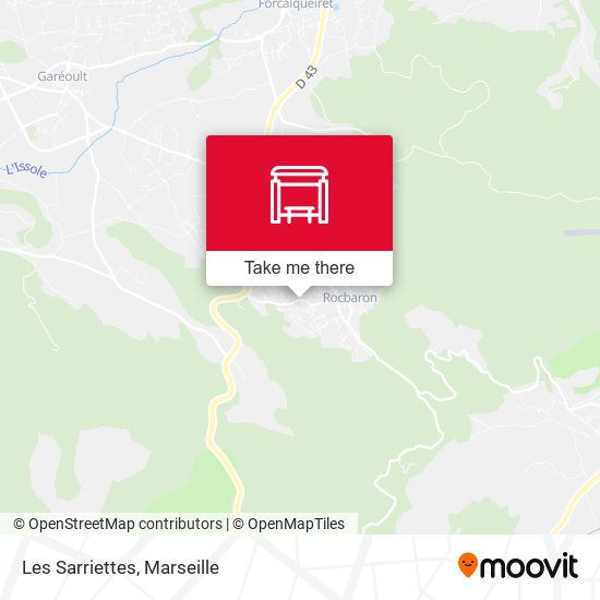 Les Sarriettes map