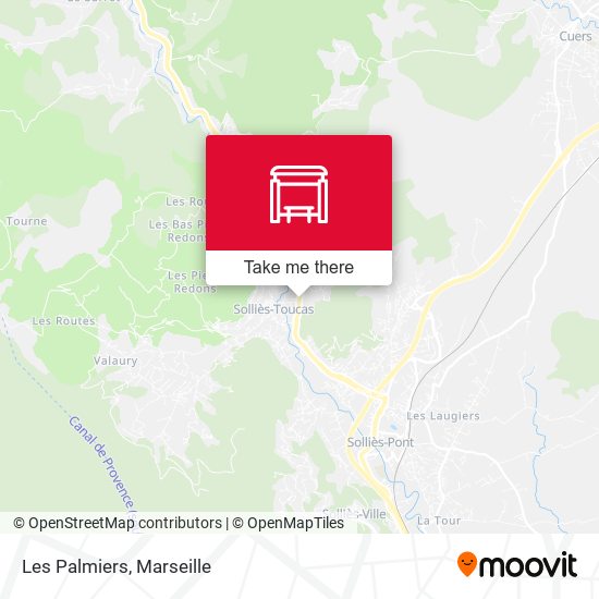 Les Palmiers map