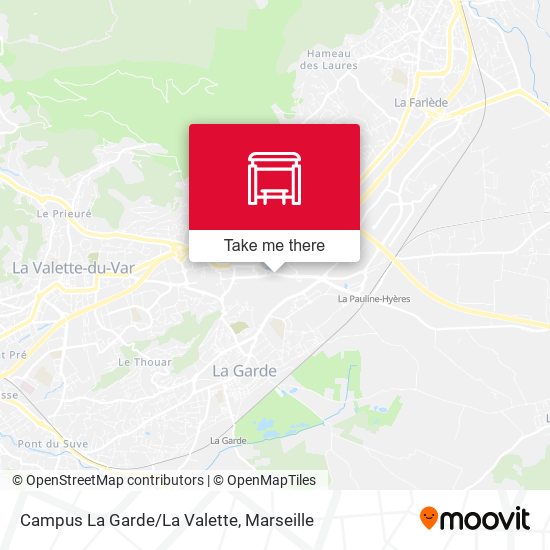 Mapa Campus La Garde/La Valette