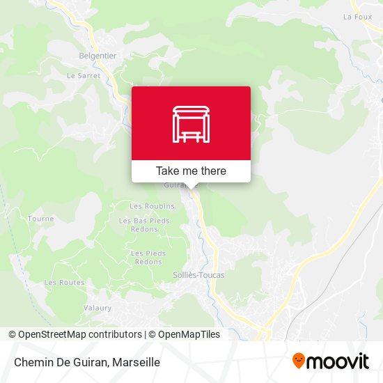 Chemin De Guiran map