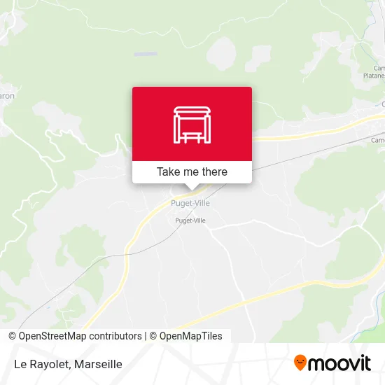 Le Rayolet map