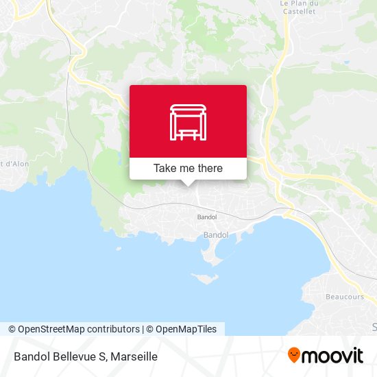 Mapa Bandol Bellevue S