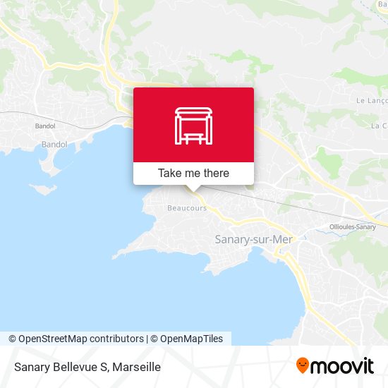 Mapa Sanary Bellevue S