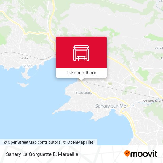 Mapa Sanary La Gorguette E